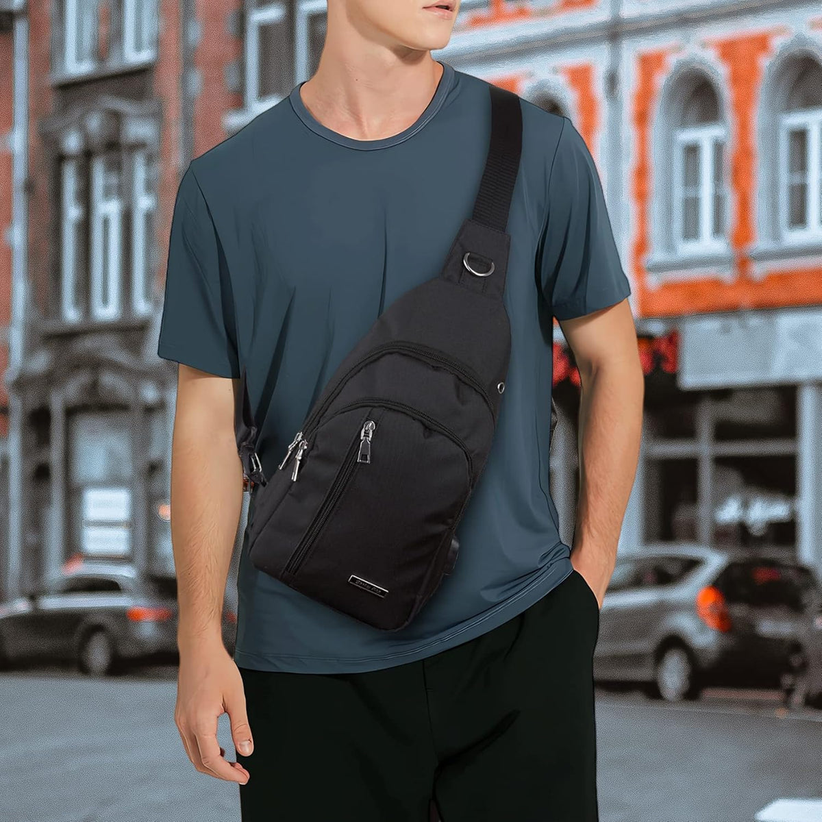 Small Sling Bag Crossbody for Men Women One Strap Shoulder Cross Body Bag Sling Backpack for Travel