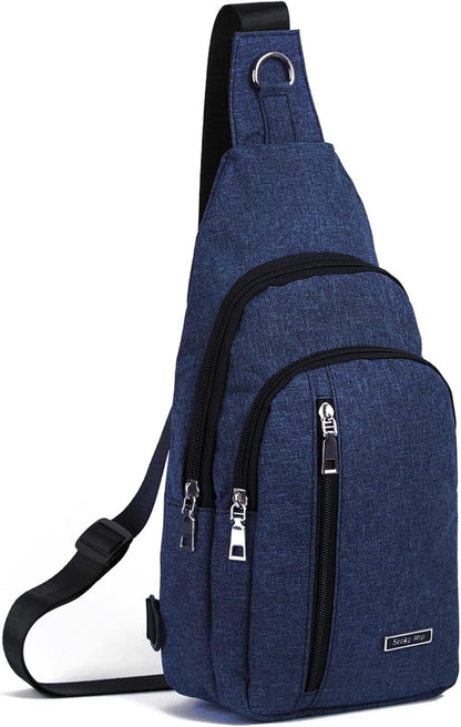 Small Sling Bag Crossbody for Men Women One Strap Shoulder Cross Body Bag Sling Backpack for Travel