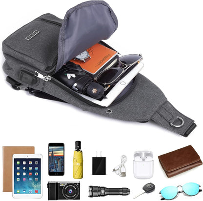 Small Sling Bag Crossbody for Men Women One Strap Shoulder Cross Body Bag Sling Backpack for Travel