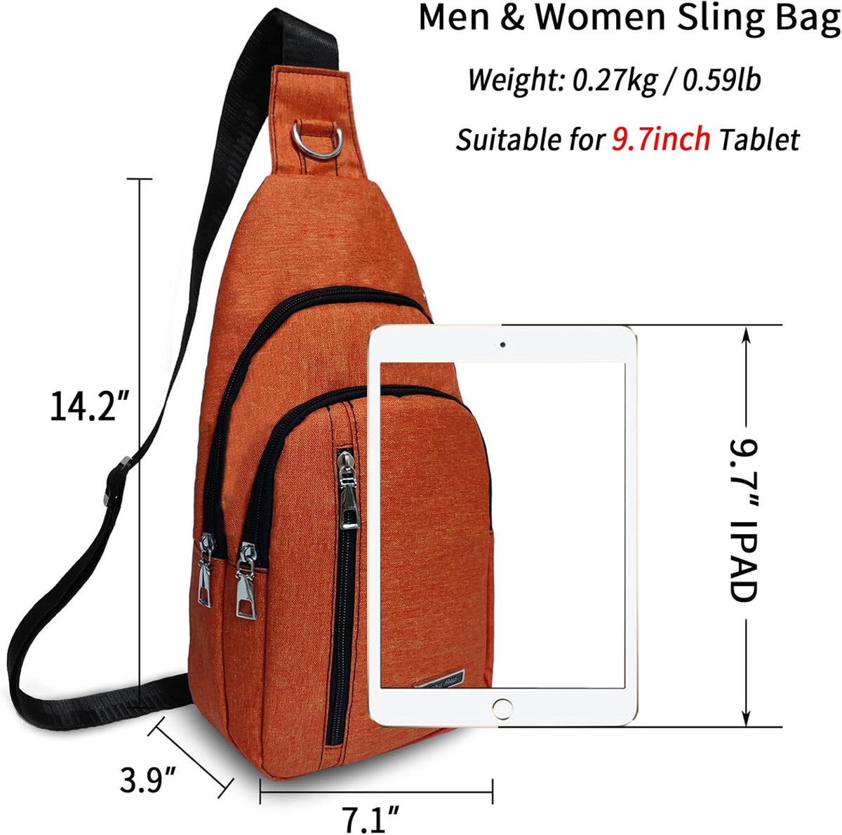 Small Sling Bag Crossbody for Men Women One Strap Shoulder Cross Body Bag Sling Backpack for Travel