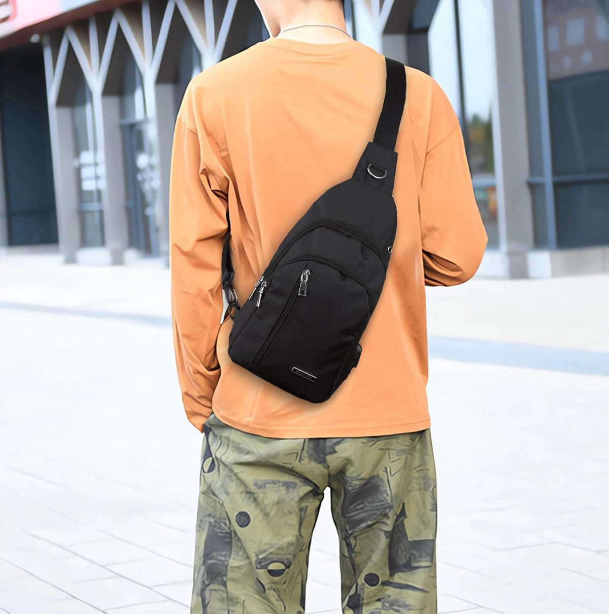 Small Sling Bag Crossbody for Men Women One Strap Shoulder Cross Body Bag Sling Backpack for Travel