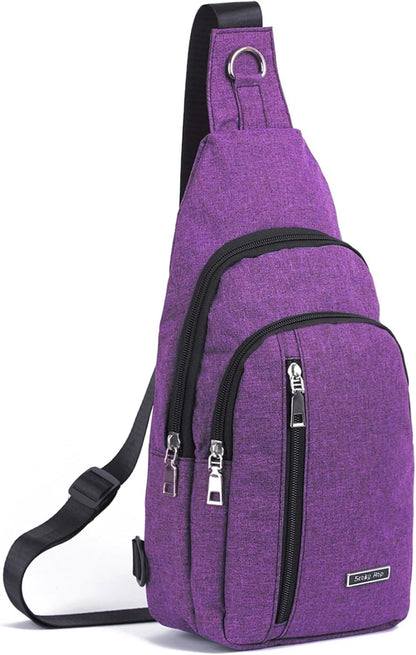 Small Sling Bag Crossbody for Men Women One Strap Shoulder Cross Body Bag Sling Backpack for Travel