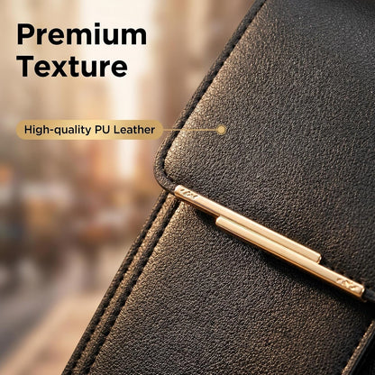Touchscreen Phone Crossbody Bag with See-Through Window, Dual Zippers & Multi Card Slots, Cell Phone Purses