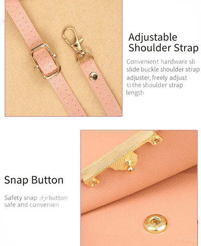 Touchscreen Phone Crossbody Bag with See-Through Window, Dual Zippers & Multi Card Slots, Cell Phone Purses