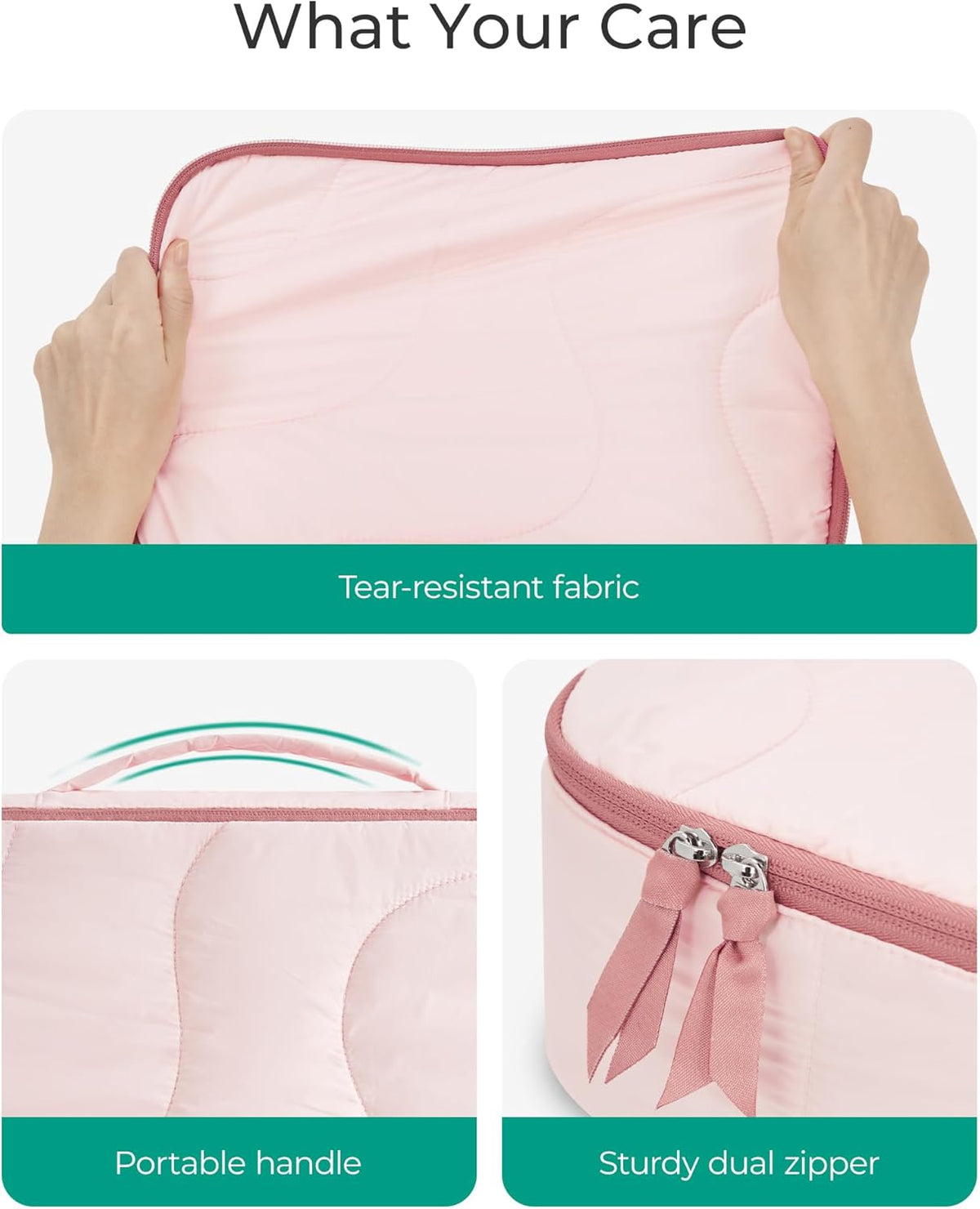 Hanging Packing Cubes for Travel, Hanging Shelves for Suitcases Organizers, Wet Dry Bags 5 Pack, Travel Bags Reusable for Swimsuits (Candy Pink)