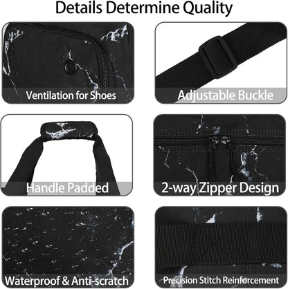 Goloni Cute Duffle Bag for Women, Gym Bag with Shoe Compartment, Lightweight Weekend Travel Duffel Bag,Overnight Bag with Wet Pocket