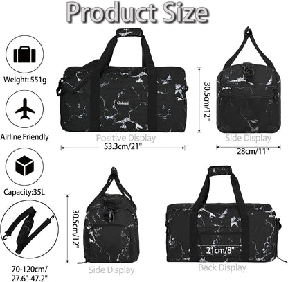 Goloni Cute Duffle Bag for Women, Gym Bag with Shoe Compartment, Lightweight Weekend Travel Duffel Bag,Overnight Bag with Wet Pocket