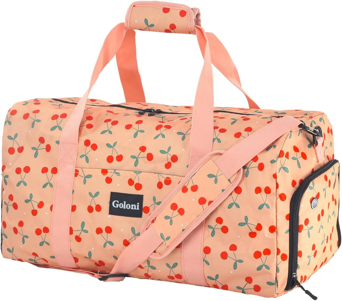 Goloni Cute Duffle Bag for Women, Gym Bag with Shoe Compartment, Lightweight Weekend Travel Duffel Bag,Overnight Bag with Wet Pocket