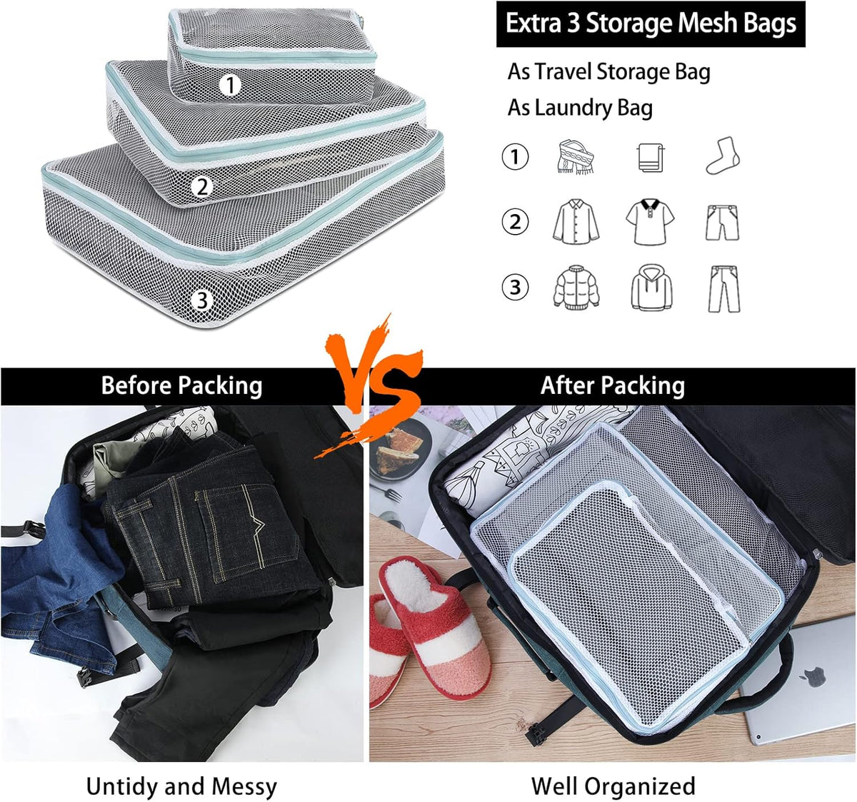 Travel Backpack for Men Women 17 Inch Flight Approved Carry on Backpack Waterproof Large 40L Luggage Daypack Business College Weekender Overnight Laptop Backpack with 3 Packing Cubes, Green