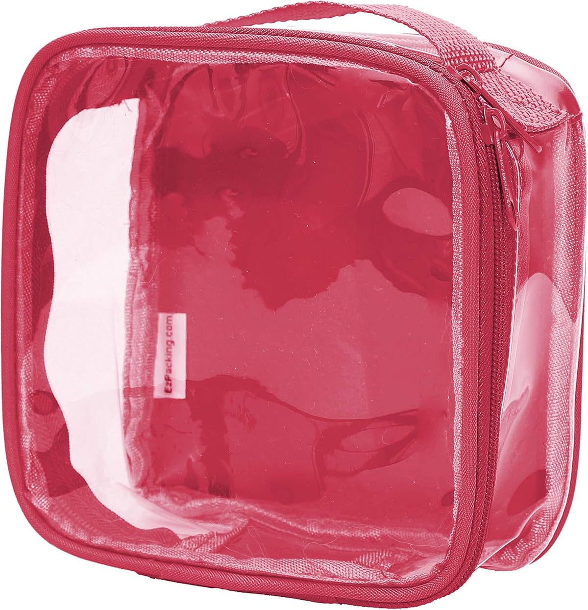 Clear TSA Approved 3-1-1 Travel Toiletry Bag for Carry On/Quart Size Transparent Liquids Pouch for Airport Security/Reusable See Through Vinyl & PVC Plastic Organizer Men Women (Gray)