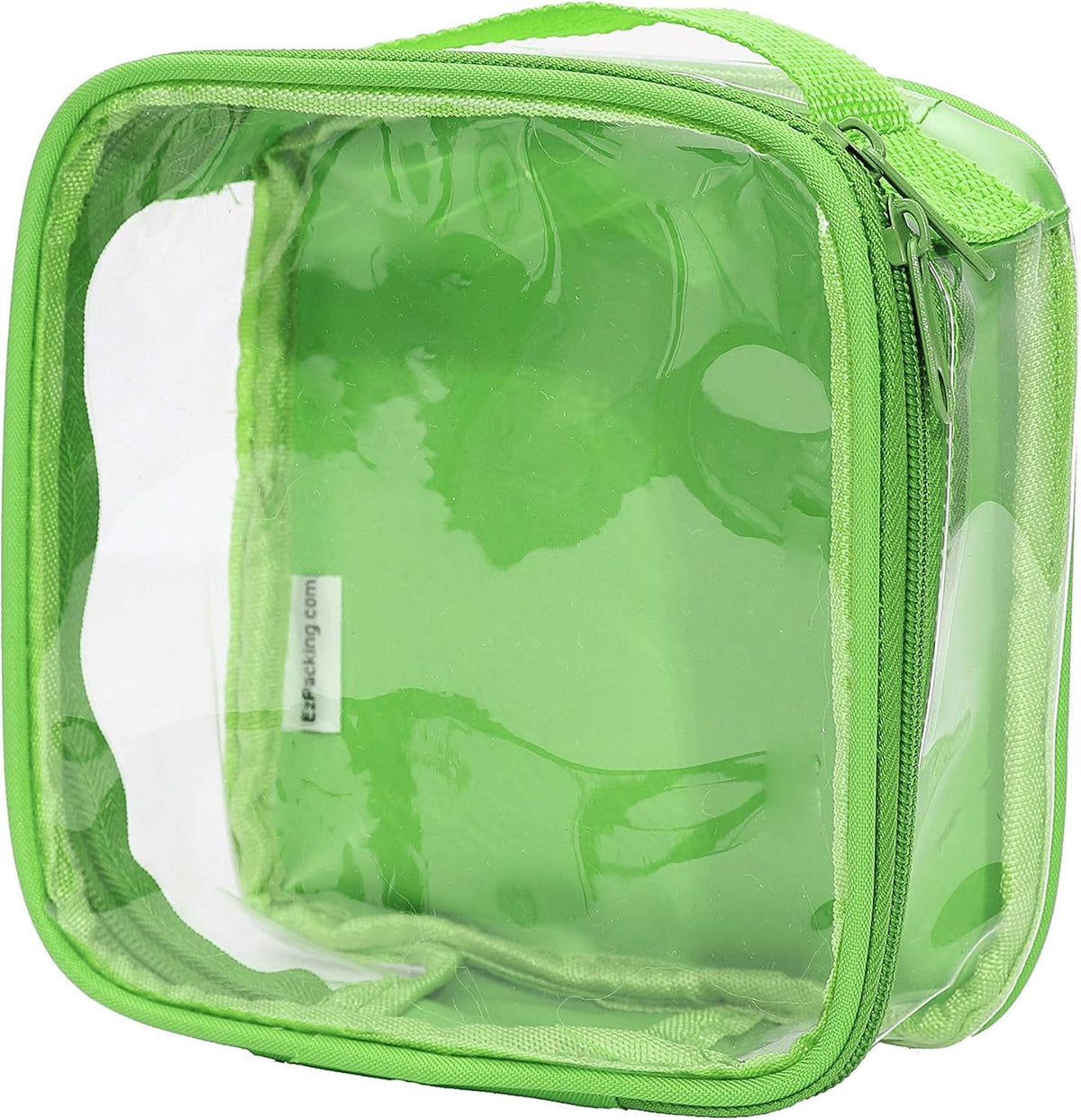 Clear TSA Approved 3-1-1 Travel Toiletry Bag for Carry On/Quart Size Transparent Liquids Pouch for Airport Security/Reusable See Through Vinyl & PVC Plastic Organizer Men Women (Gray)