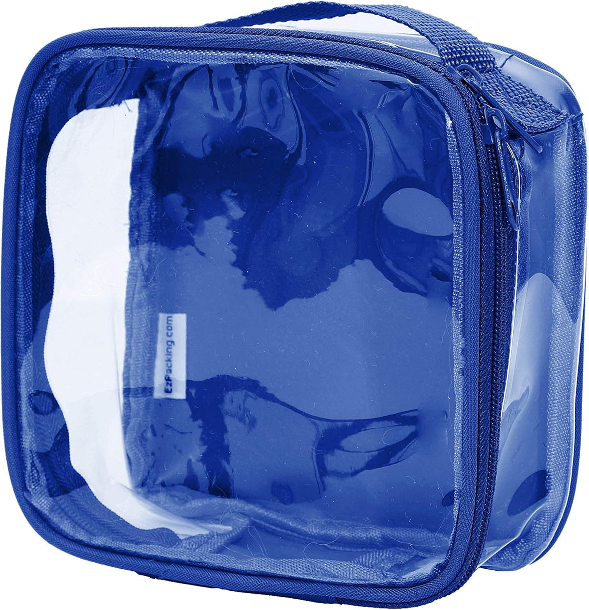 Clear TSA Approved 3-1-1 Travel Toiletry Bag for Carry On/Quart Size Transparent Liquids Pouch for Airport Security/Reusable See Through Vinyl & PVC Plastic Organizer Men Women (Gray)