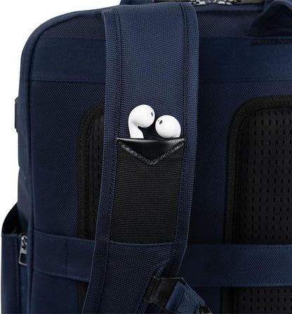 Crew Executive Choice 3 Large Backpack Fits Up to 15.6 Laptops and Tablets, USB a and C Ports, Men and Women, Patriot Blue