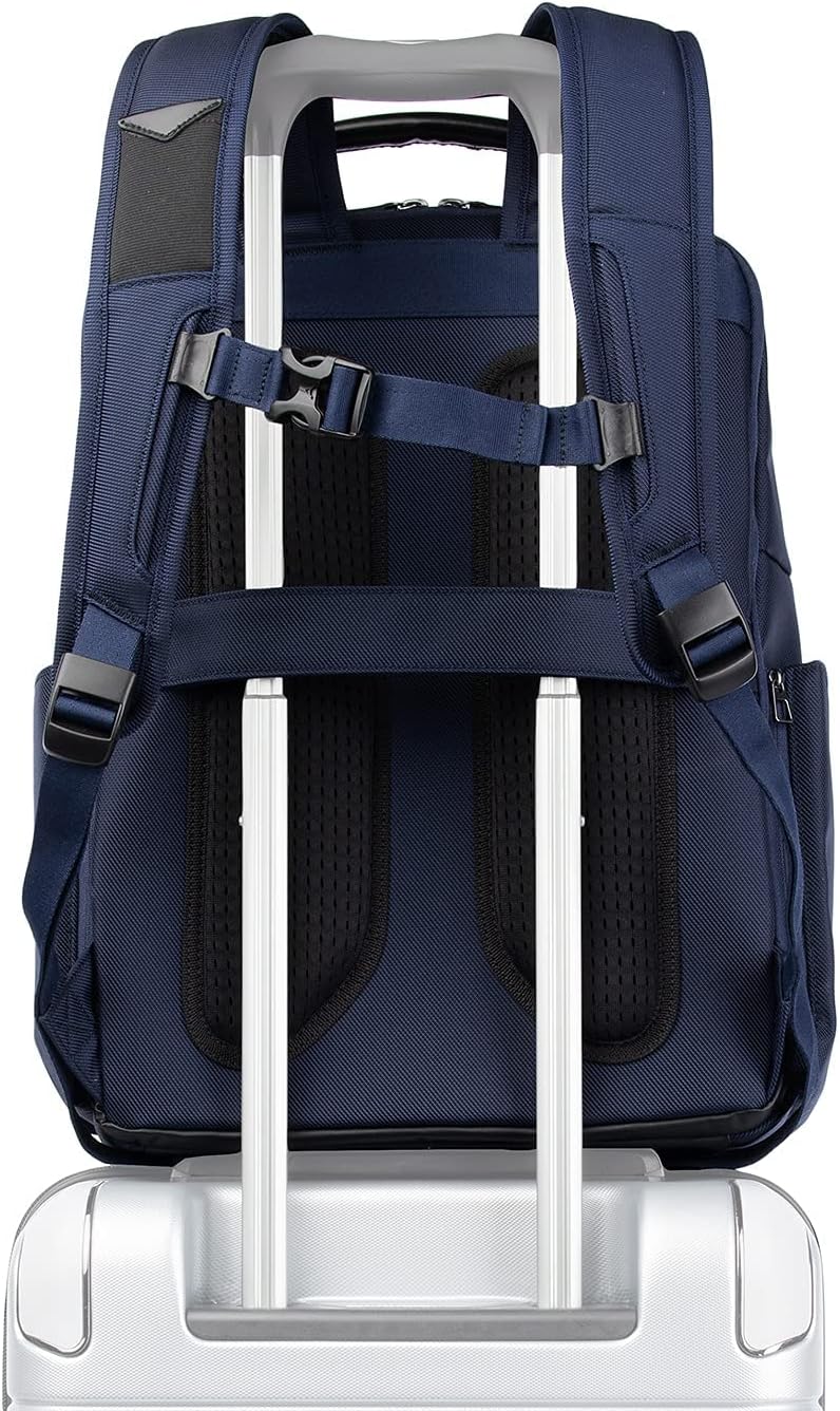 Crew Executive Choice 3 Large Backpack Fits Up to 15.6 Laptops and Tablets, USB a and C Ports, Men and Women, Patriot Blue