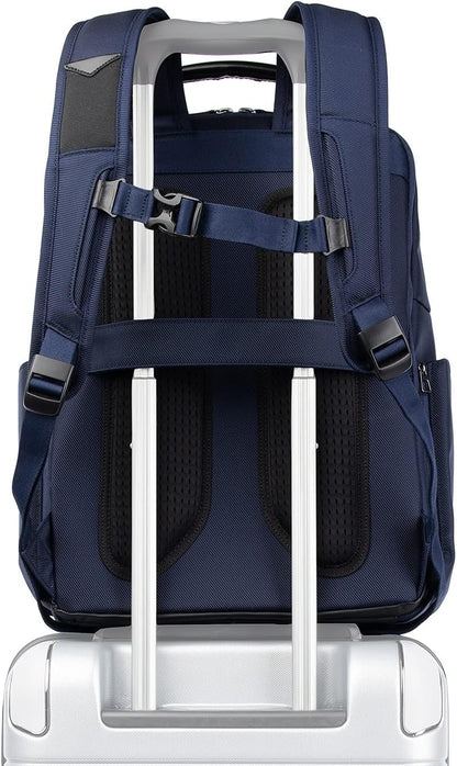 Crew Executive Choice 3 Large Backpack Fits Up to 15.6 Laptops and Tablets, USB a and C Ports, Men and Women, Patriot Blue