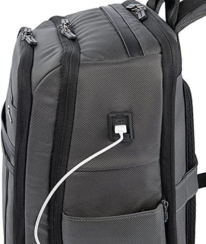 Crew Executive Choice 3 Large Backpack Fits Up to 15.6 Laptops and Tablets, USB a and C Ports, Men and Women, Patriot Blue