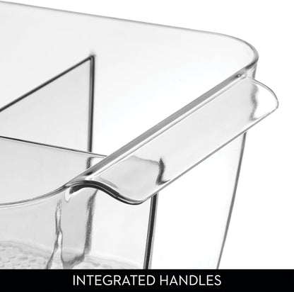 Makeup Organizer for Countertop, Set of 2, Clear | Storage for Cosmetics and Toiletries, Made in USA
