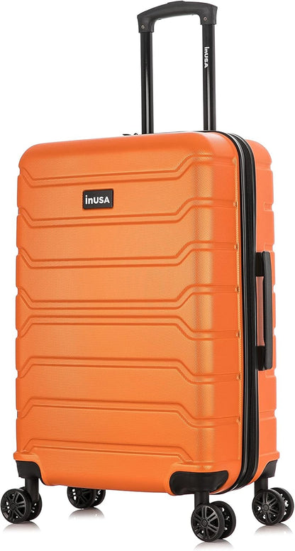 TREND Luggage with Spinner Wheels | Durable Lightweight Hardshell Suitcase, Travel bag with Handle and Trolley, 20-Inch Carry On Small Luggage | Orange