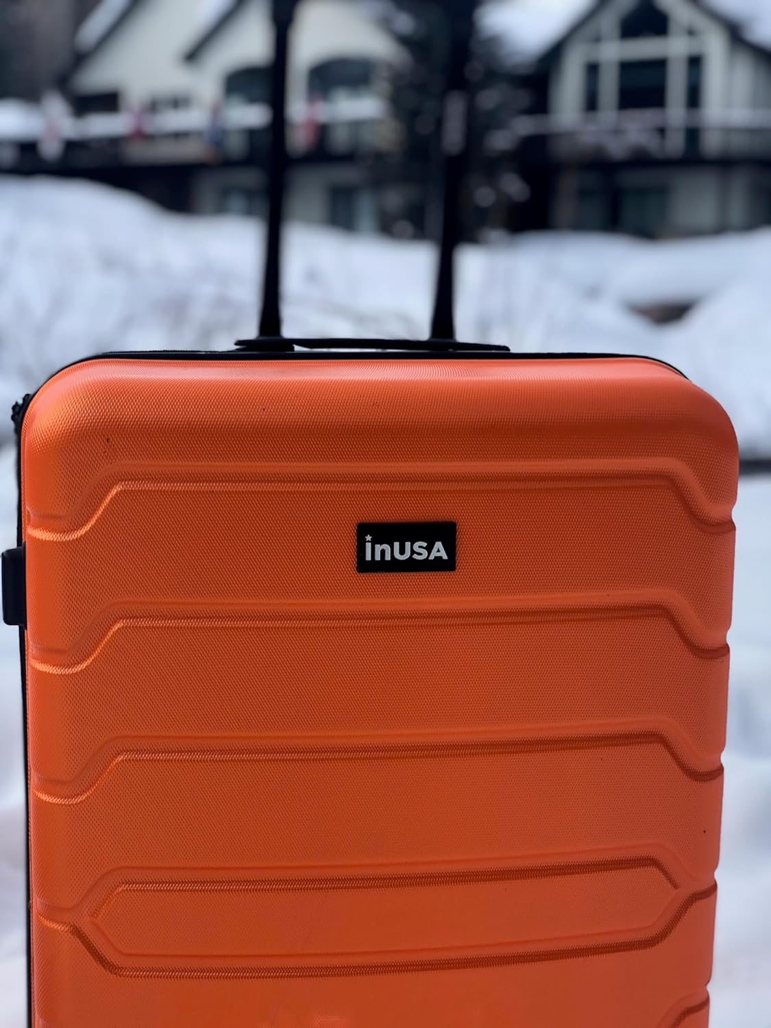 TREND Luggage with Spinner Wheels | Durable Lightweight Hardshell Suitcase, Travel bag with Handle and Trolley, 20-Inch Carry On Small Luggage | Orange