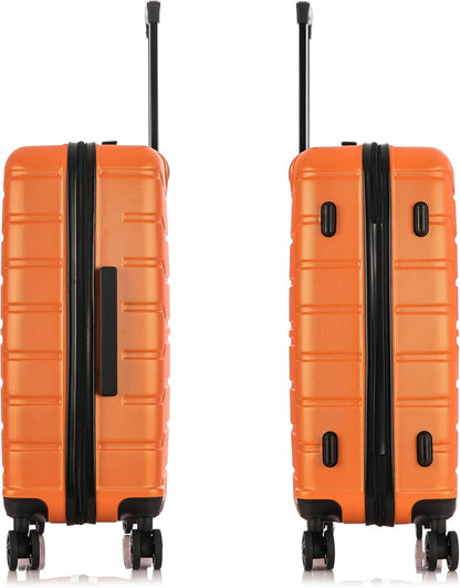 TREND Luggage with Spinner Wheels | Durable Lightweight Hardshell Suitcase, Travel bag with Handle and Trolley, 20-Inch Carry On Small Luggage | Orange