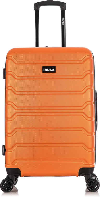 TREND Luggage with Spinner Wheels | Durable Lightweight Hardshell Suitcase, Travel bag with Handle and Trolley, 20-Inch Carry On Small Luggage | Orange