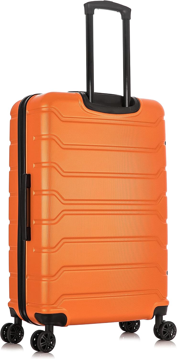 TREND Luggage with Spinner Wheels | Durable Lightweight Hardshell Suitcase, Travel bag with Handle and Trolley, 20-Inch Carry On Small Luggage | Orange