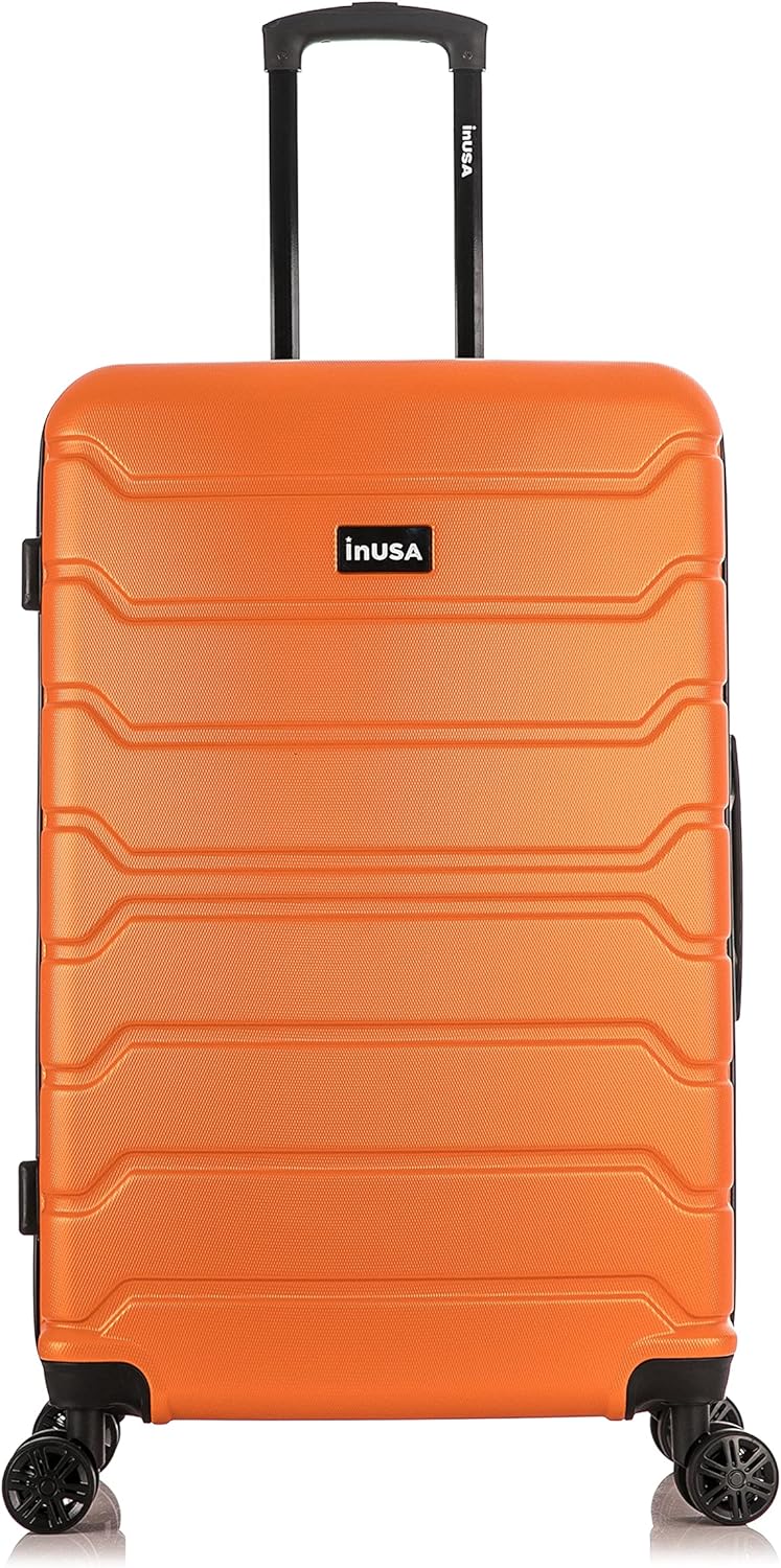 TREND Luggage with Spinner Wheels | Durable Lightweight Hardshell Suitcase, Travel bag with Handle and Trolley, 20-Inch Carry On Small Luggage | Orange
