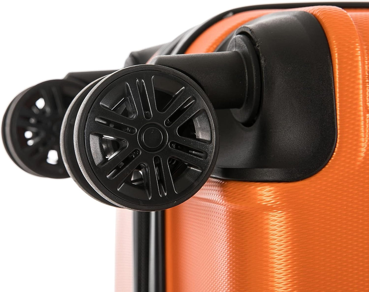 TREND Luggage with Spinner Wheels | Durable Lightweight Hardshell Suitcase, Travel bag with Handle and Trolley, 20-Inch Carry On Small Luggage | Orange