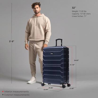 TREND Luggage with Spinner Wheels | Durable Lightweight Hardshell Suitcase, Travel bag with Handle and Trolley, 20-Inch Carry On Small Luggage | Orange