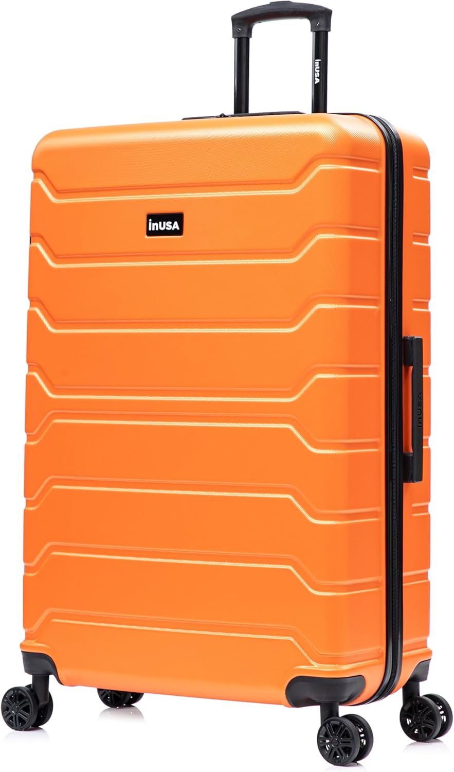 TREND Luggage with Spinner Wheels | Durable Lightweight Hardshell Suitcase, Travel bag with Handle and Trolley, 20-Inch Carry On Small Luggage | Orange