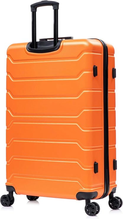 TREND Luggage with Spinner Wheels | Durable Lightweight Hardshell Suitcase, Travel bag with Handle and Trolley, 20-Inch Carry On Small Luggage | Orange