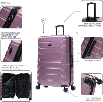 TREND Luggage with Spinner Wheels | Durable Lightweight Hardshell Suitcase, Travel bag with Handle and Trolley, 20-Inch Carry On Small Luggage | Orange