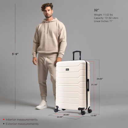 TREND Luggage with Spinner Wheels | Durable Lightweight Hardshell Suitcase, Travel bag with Handle and Trolley, 20-Inch Carry On Small Luggage | Orange