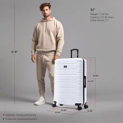 TREND Luggage with Spinner Wheels | Durable Lightweight Hardshell Suitcase, Travel bag with Handle and Trolley, 20-Inch Carry On Small Luggage | Orange
