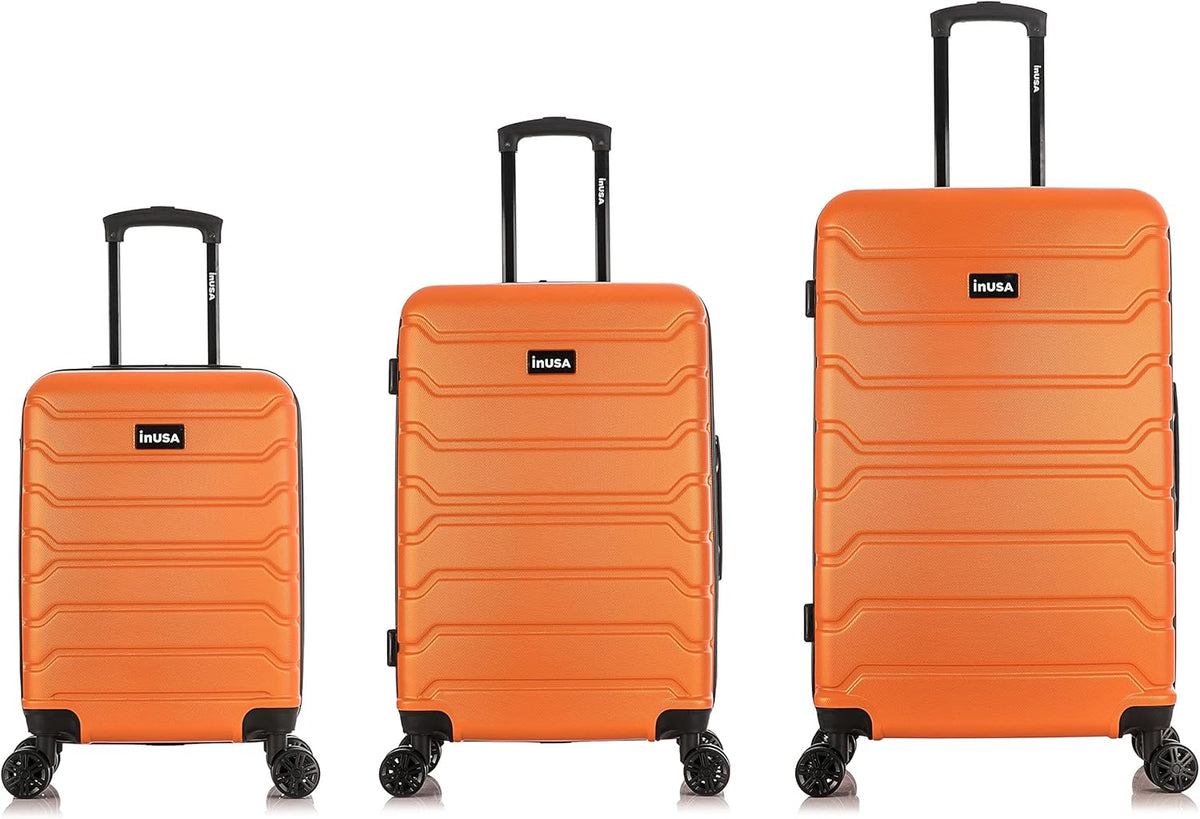 TREND Luggage with Spinner Wheels | Durable Lightweight Hardshell Suitcase, Travel bag with Handle and Trolley, 20-Inch Carry On Small Luggage | Orange