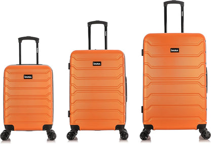TREND Luggage with Spinner Wheels | Durable Lightweight Hardshell Suitcase, Travel bag with Handle and Trolley, 20-Inch Carry On Small Luggage | Orange