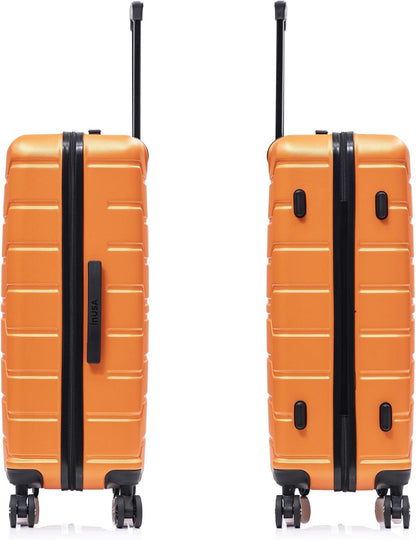 TREND Luggage with Spinner Wheels | Durable Lightweight Hardshell Suitcase, Travel bag with Handle and Trolley, 20-Inch Carry On Small Luggage | Orange