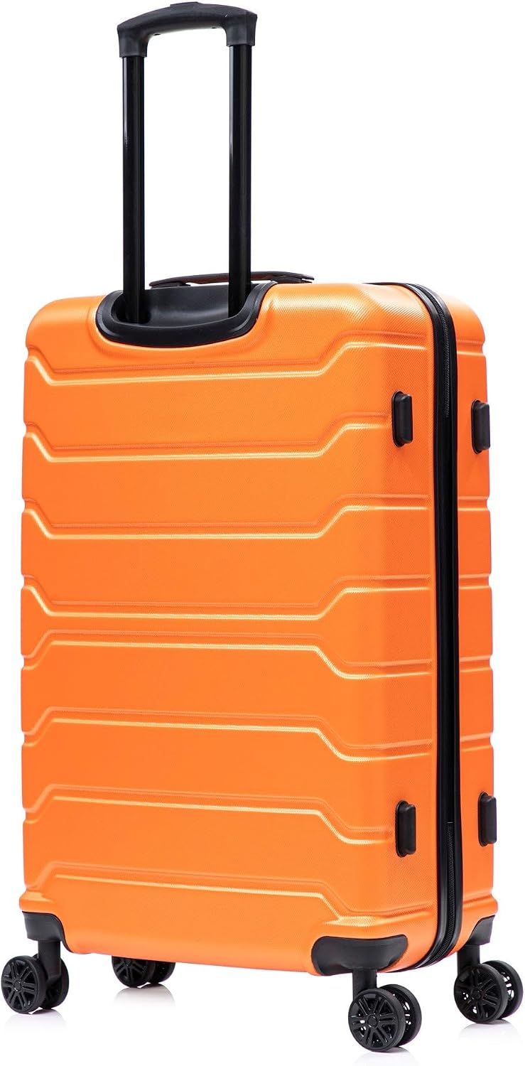 TREND Luggage with Spinner Wheels | Durable Lightweight Hardshell Suitcase, Travel bag with Handle and Trolley, 20-Inch Carry On Small Luggage | Orange