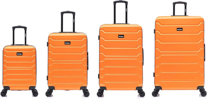 TREND Luggage with Spinner Wheels | Durable Lightweight Hardshell Suitcase, Travel bag with Handle and Trolley, 20-Inch Carry On Small Luggage | Orange
