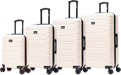TREND Luggage with Spinner Wheels | Durable Lightweight Hardshell Suitcase, Travel bag with Handle and Trolley, 20-Inch Carry On Small Luggage | Orange