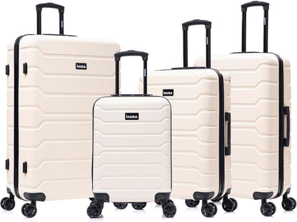 TREND Luggage with Spinner Wheels | Durable Lightweight Hardshell Suitcase, Travel bag with Handle and Trolley, 20-Inch Carry On Small Luggage | Orange