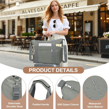 Small Travel Gym Duffel Bag for Women, Weekender Overnight Bag | Waterproof, Nylon, Personal Item Carry on Bags, for Airplanes, Hospital, Sports, Fitness, Dance, Mommy Tote