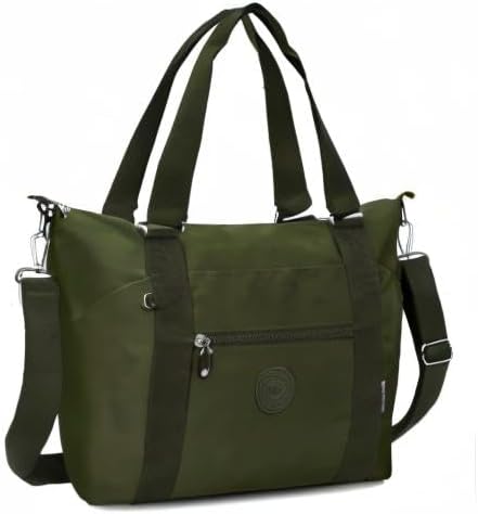 Small Travel Gym Duffel Bag for Women, Weekender Overnight Bag | Waterproof, Nylon, Personal Item Carry on Bags, for Airplanes, Hospital, Sports, Fitness, Dance, Mommy Tote