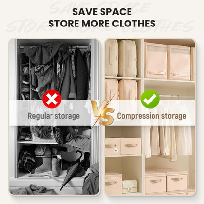 Generic Storage Organizer, 2024 New Ultra Space Saving Self Compression Organizer, Dustproof and Moisture-proof Compression Storage Bag for Comforters, Clothes, Blankets (Blue, Large)