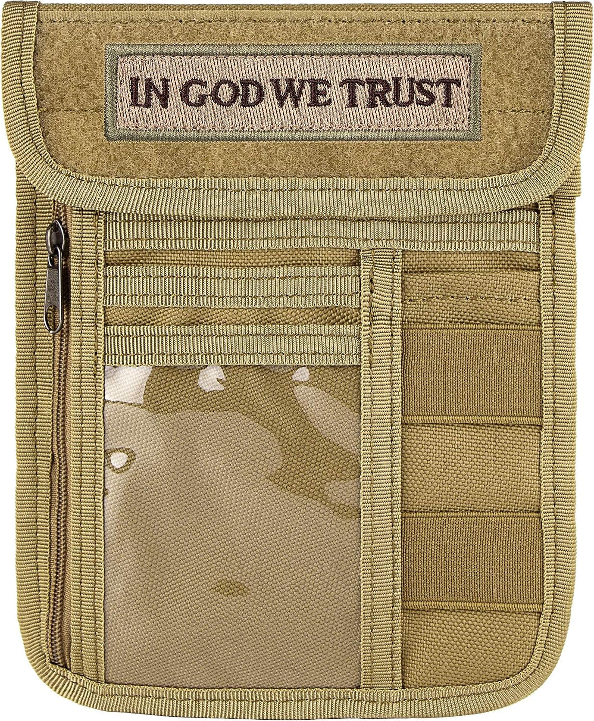Travel Neck Wallet Tactical Passport Holder ID Card Organizer | Nylon Travel Phone Pouch