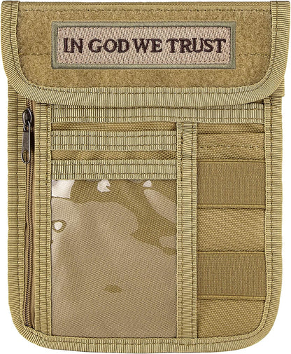 Travel Neck Wallet Tactical Passport Holder ID Card Organizer | Nylon Travel Phone Pouch