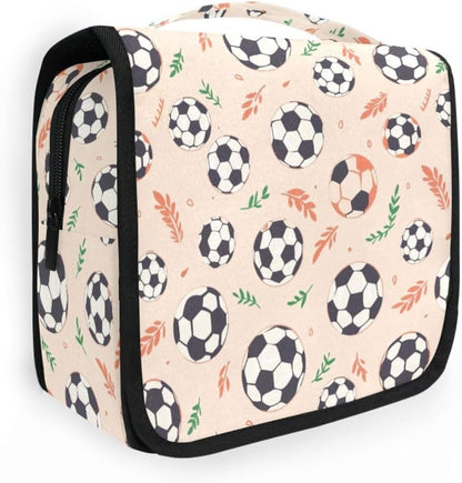 Hanging Travel Toiletry Bag Kit Makeup Case Cosmetics Organizer for Men Women (cow pattern)