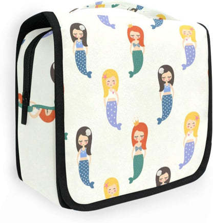 Hanging Travel Toiletry Bag Kit Makeup Case Cosmetics Organizer for Men Women (cow pattern)