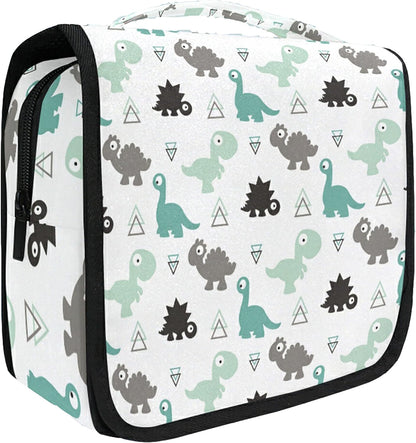 Hanging Travel Toiletry Bag Kit Makeup Case Cosmetics Organizer for Men Women (cow pattern)