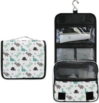 Hanging Travel Toiletry Bag Kit Makeup Case Cosmetics Organizer for Men Women (cow pattern)